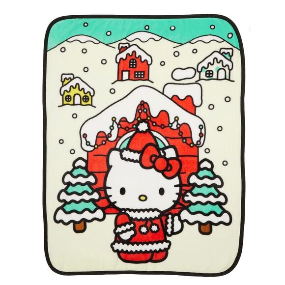 Hello Kitty Cozy Throw Blanket Christmas Gift - Picture 1 of 4